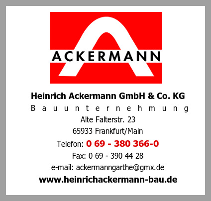 Heinrich Ackermann GmbH & Co. KG Bauunternehmung