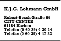 Lohmann GmbH, K.J.G.