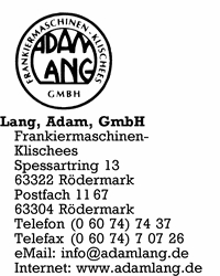 Lang GmbH, Adam