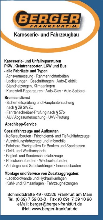 Berger Karosserie- und Fahrzeugbau GmbH