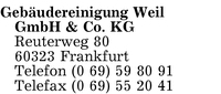 Gebudereinigung Weil GmbH & Co. KG