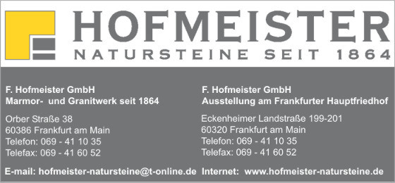 Hofmeister Marmor-und Granitwerk GmbH, F.