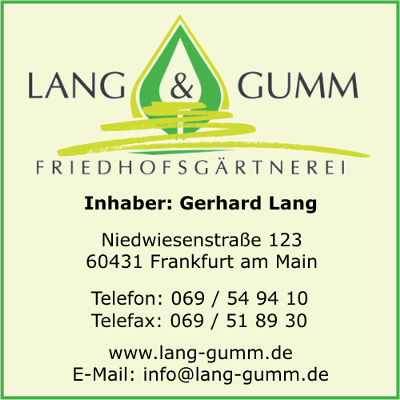 Lang & Gumm Friedhofsgärtnerei, Inh. Gerhard Lang