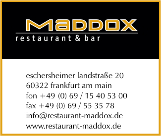 MADDOX restaurant & bar