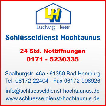 Schlsseldienst Hochtaunus Ludwig Heer