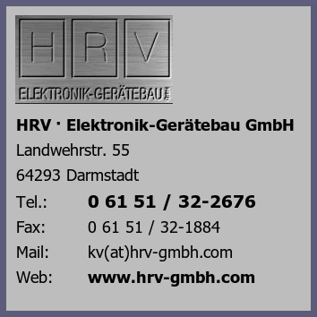 HRV  Elektronik-Gertebau GmbH