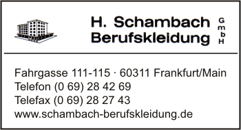 Schambach Berufskleidung GmbH, H.