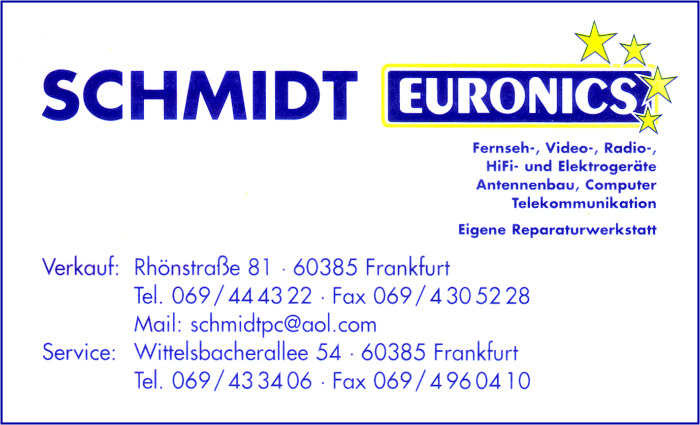 SCHMIDT EURONICS Dipl.-Ing. W. Schmidt