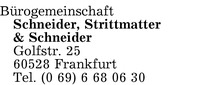 Schneider Strittmacher &Schneider