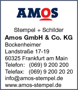 Amos GmbH & Co. KG Stempel + Schilder