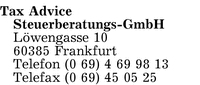 Tax Advice Steuerberatungs-GmbH