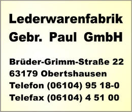 Lederwarenfabrik Gebr. Paul GmbH