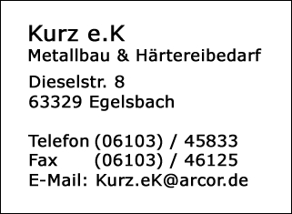 Kurz e.K. Metallbau und Hrtereibedarf