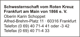 Schwesternschaft vom Roten Kreuz Frankfurt am Main von 1866 e. V.