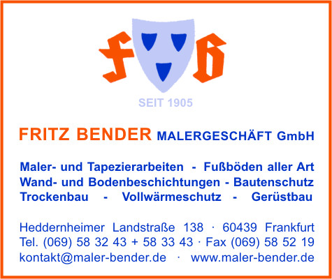 Bender Malergeschäft GmbH, Fritz