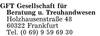 GFT Gesellschaft für Beratung und Treuhandwesen mbH