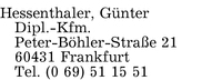 Hessenthaler, Dipl.-Kfm. Günter
