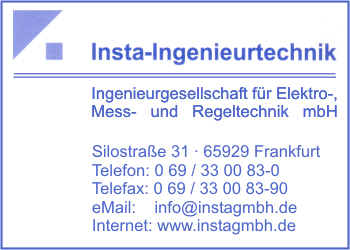 Insta-Ingenieurtechnik Ingenieurgesellschaft fr Elektro-, Mess- und Regeltechnik mbH