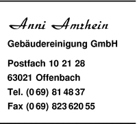 Amrhein Gebudereinigung GmbH, Anni