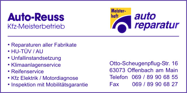 Auto-Reuss Kfz-Meisterbetrieb