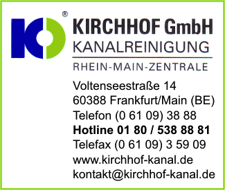 Kirchhof GmbH Kanalreinigung