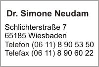 Neudam, Dr. Simone