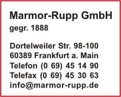 Marmor-Rupp GmbH gegr. 1888